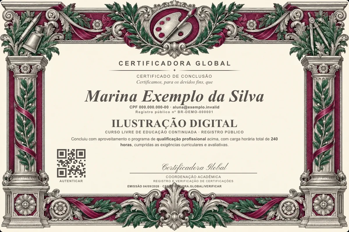 Capa do curso Ilustração Digital
