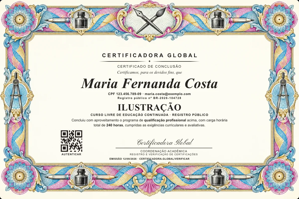 Capa do curso Ilustração