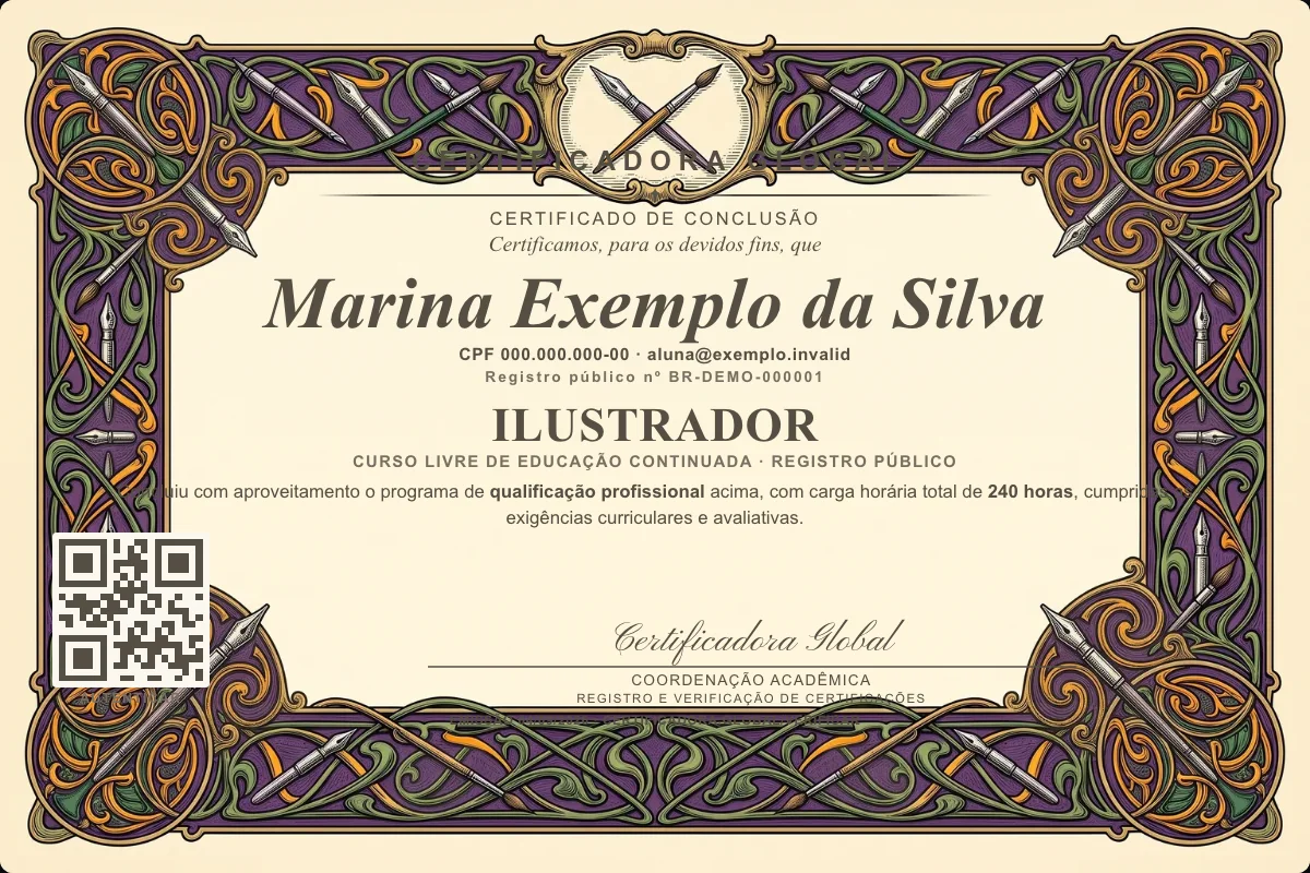 Capa do curso Ilustrador