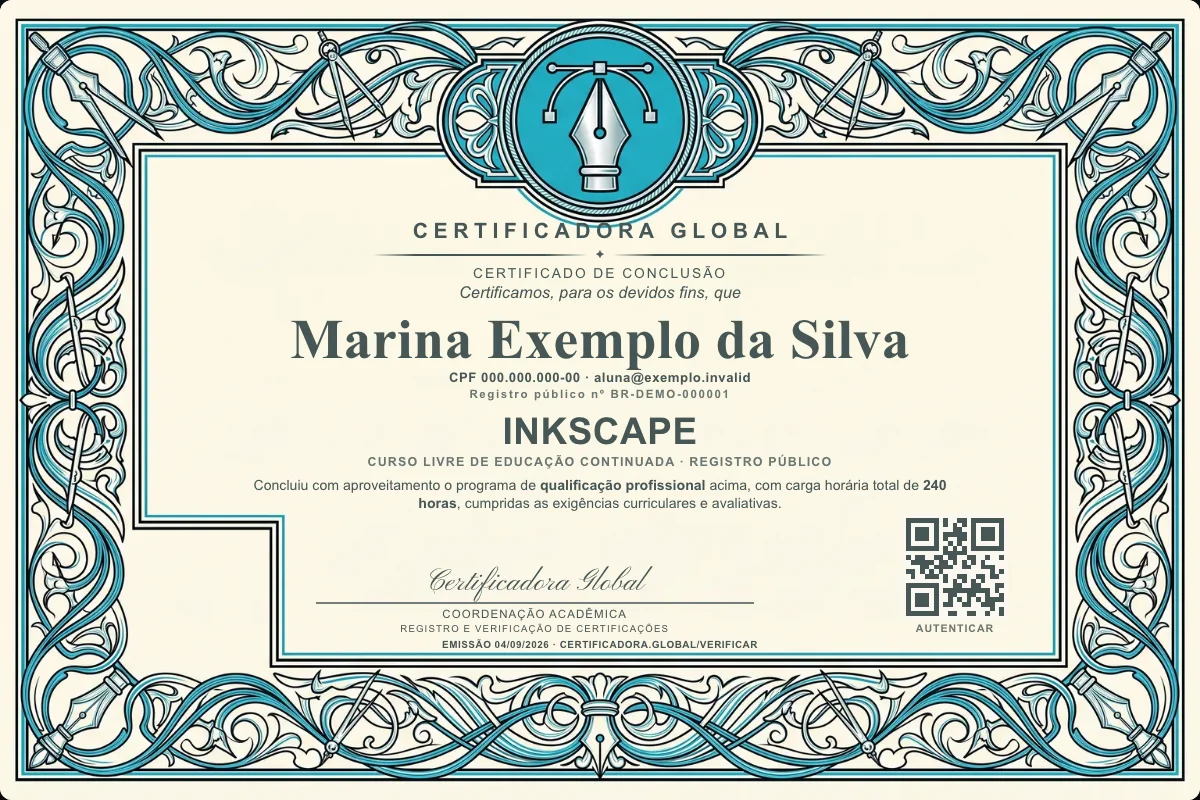 Capa do curso Inkscape