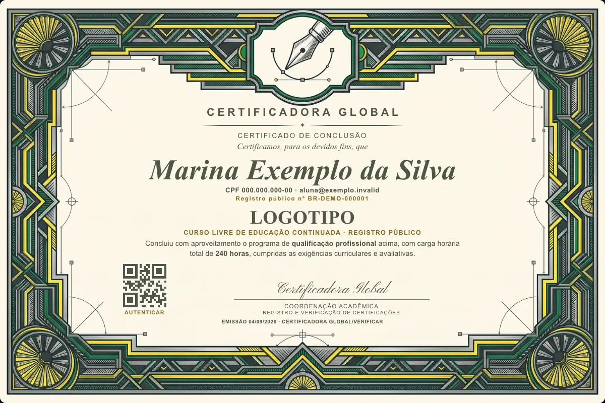 Capa do curso Logotipo