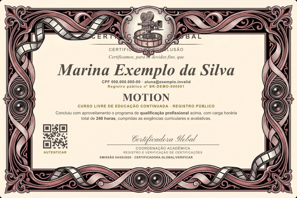 Capa do curso Motion