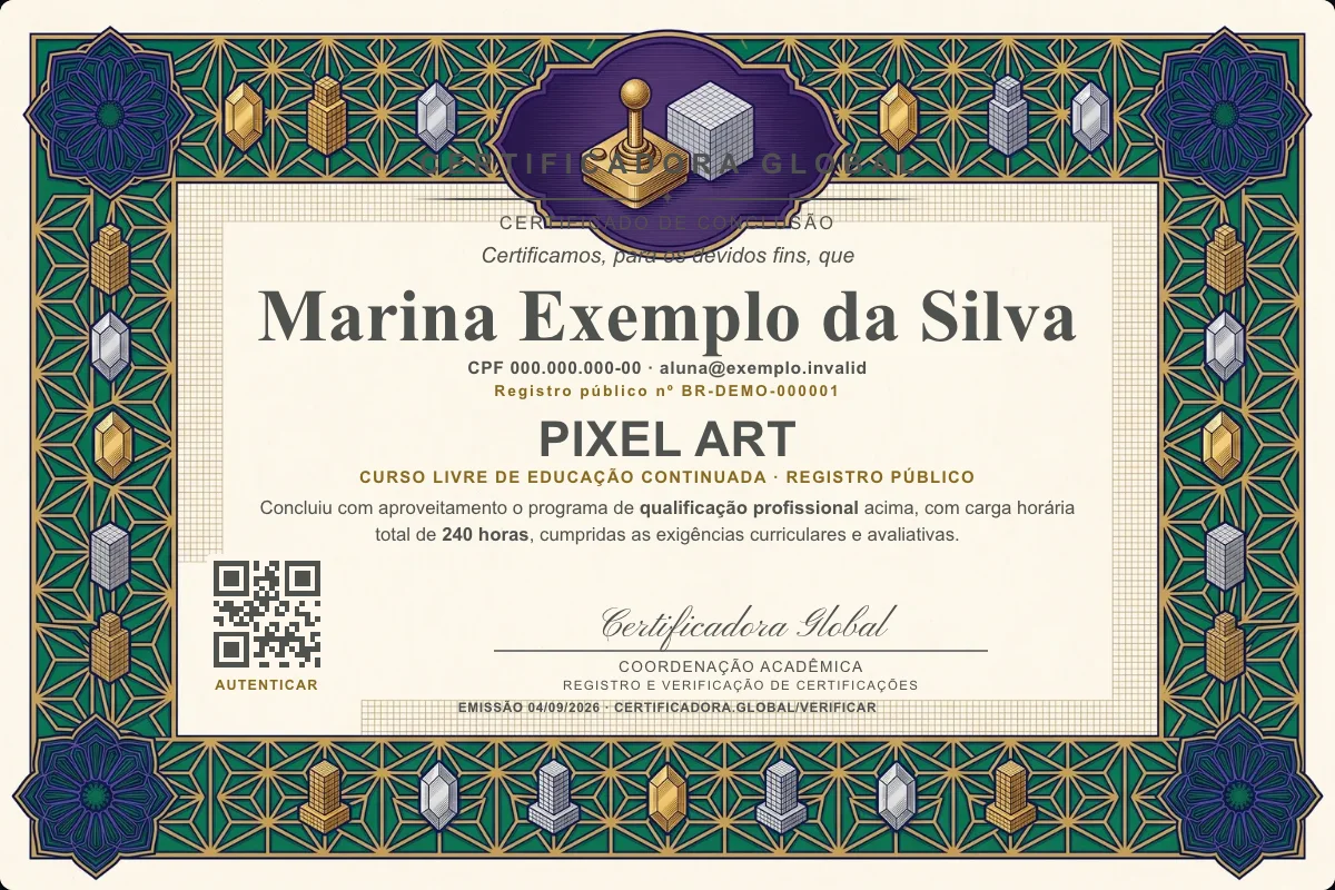Capa do curso Pixel Art