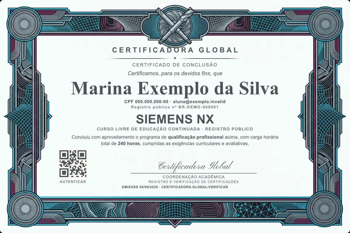 Capa do curso Siemens Nx