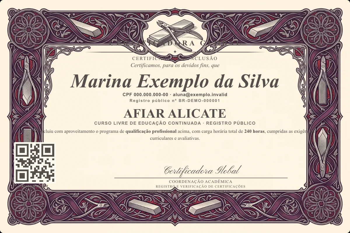 Capa do curso Afiar Alicate