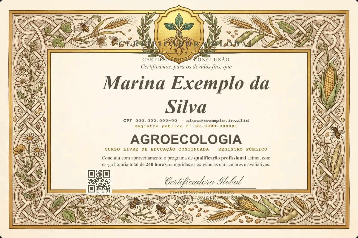 Capa do curso Agroecologia