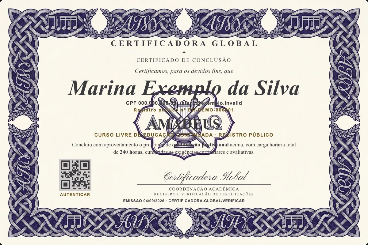Capa do curso Amadeus