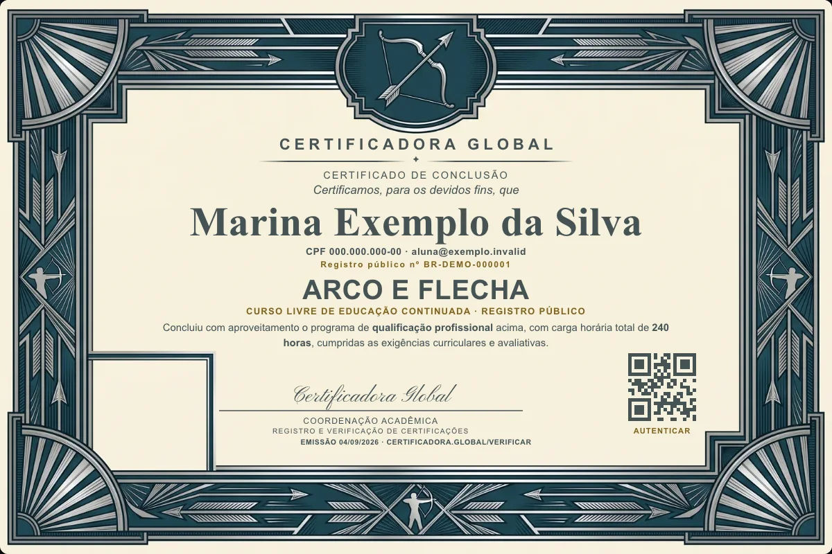 Capa do curso Arco e Flecha