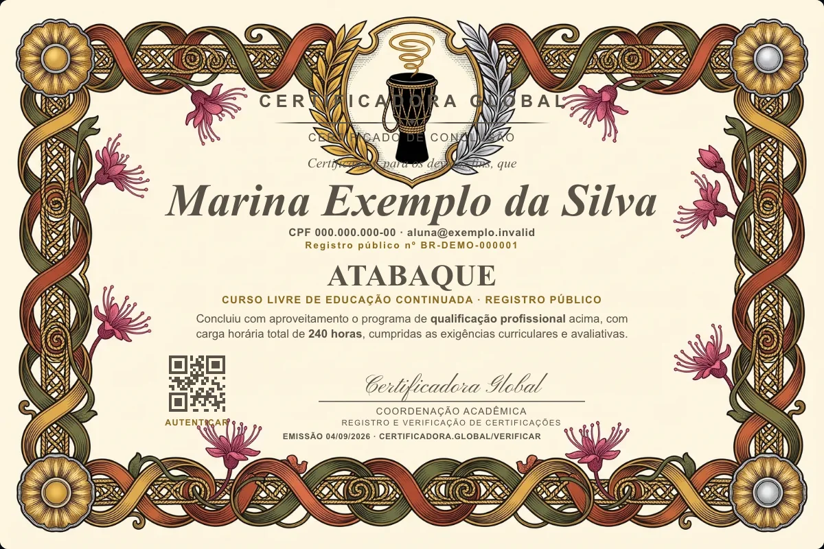 Capa do curso Atabaque