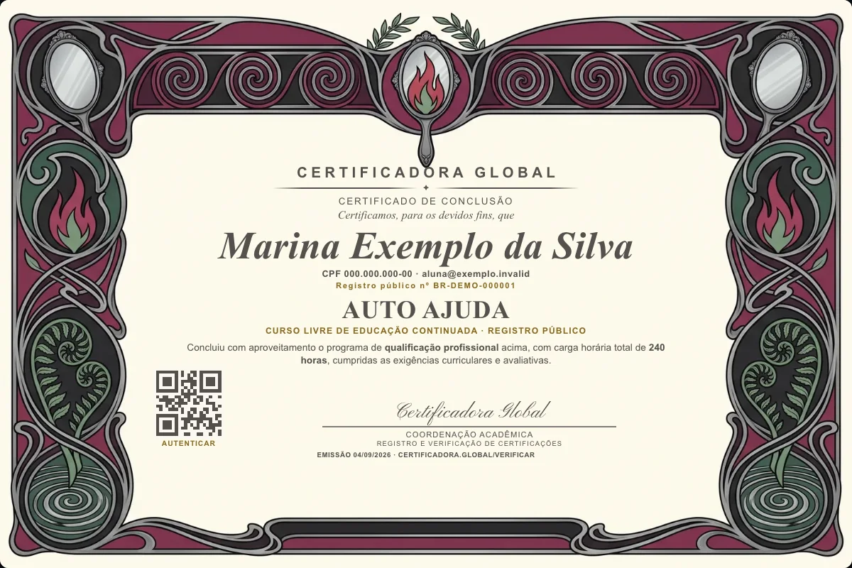 Capa do curso Auto Ajuda