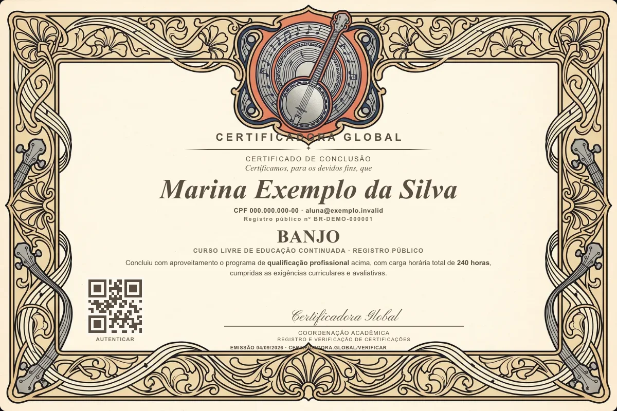 Capa do curso Banjo