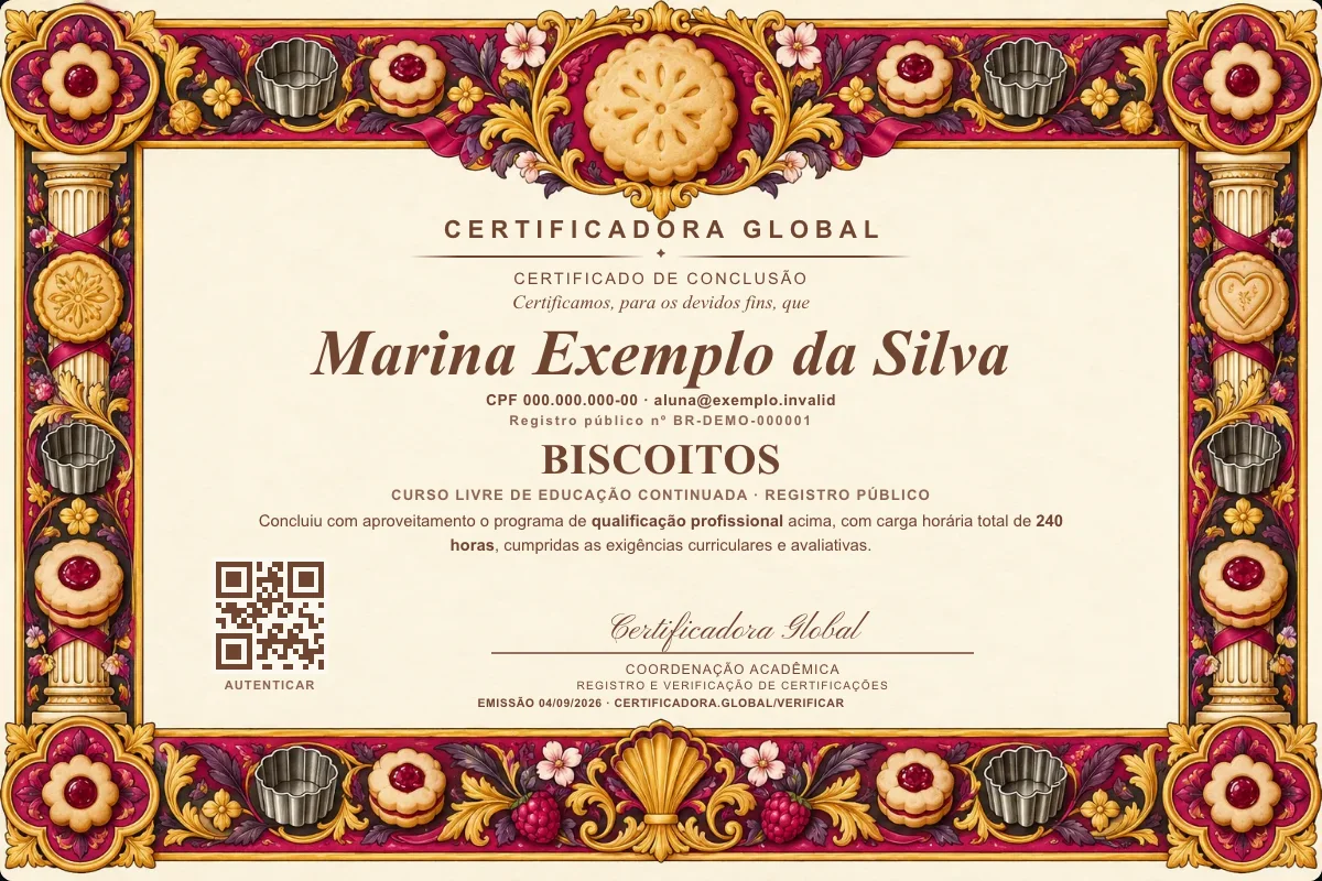 Capa do curso Biscoitos