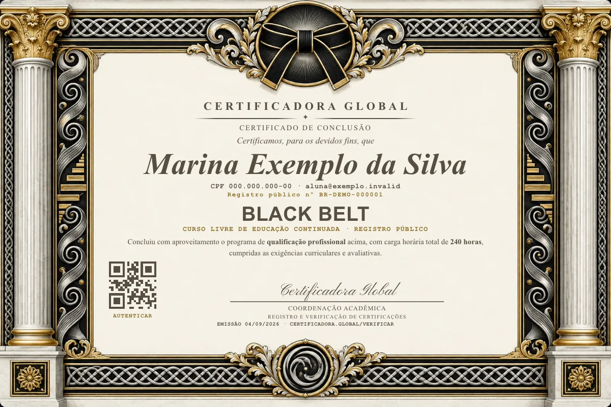 Capa do curso Black Belt