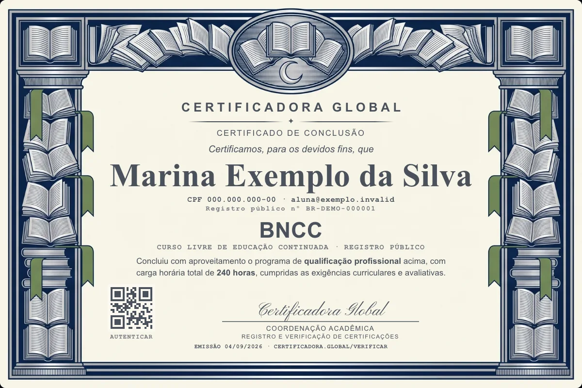 Capa do curso Bncc
