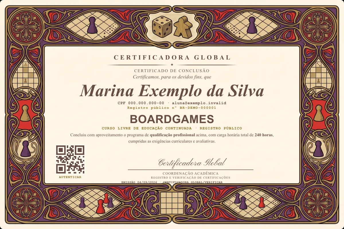 Capa do curso Boardgames