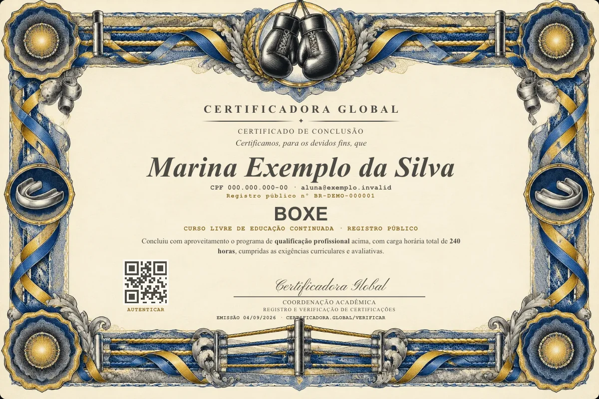 Capa do curso Boxe