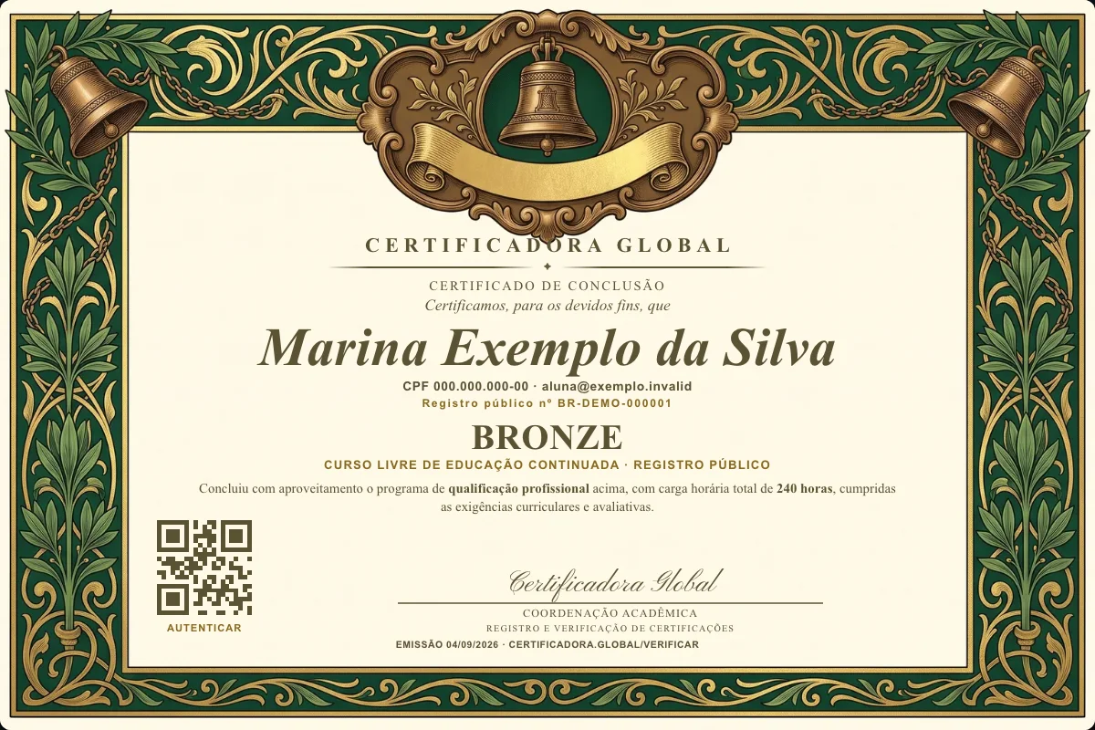 Capa do curso Bronze