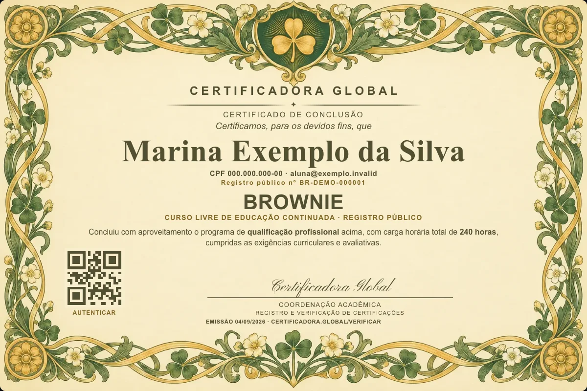 Capa do curso Brownie