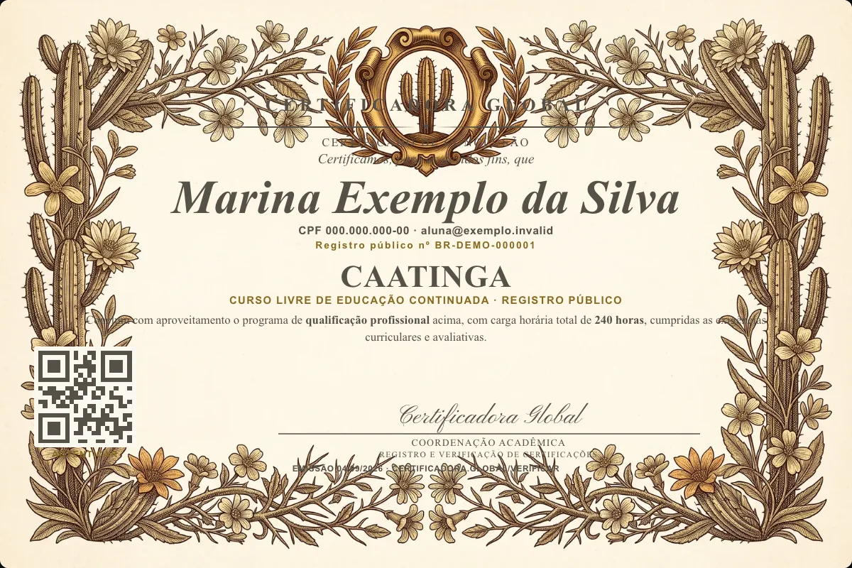 Capa do curso Caatinga