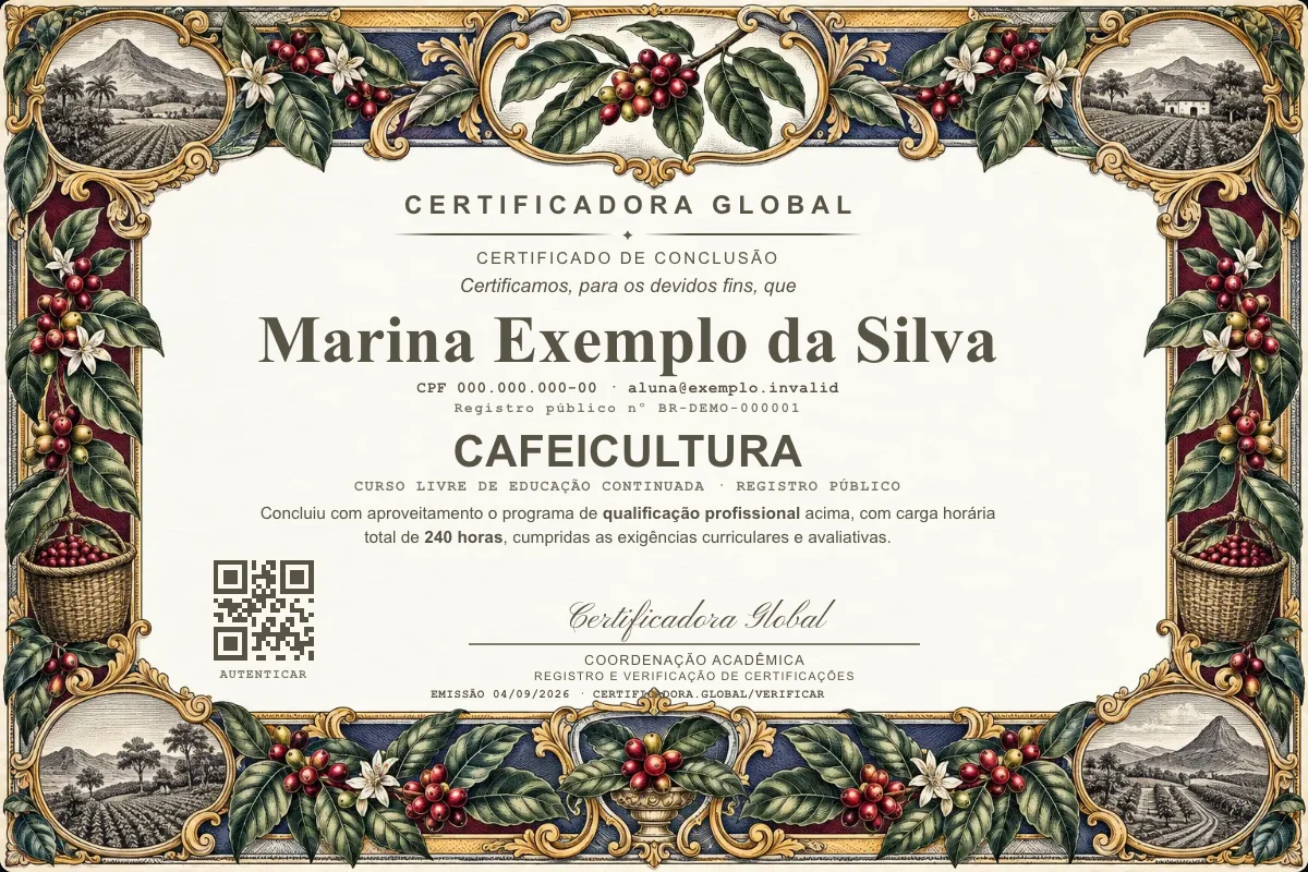 Capa do curso Cafeicultura