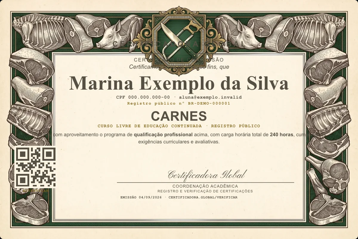 Capa do curso Carnes