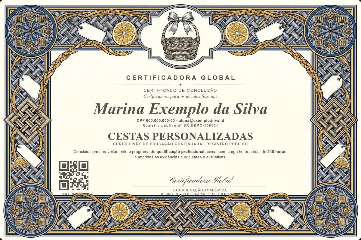 Capa do curso Cestas Personalizadas