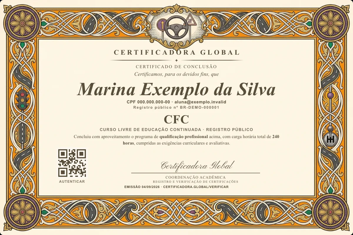 Capa do curso Cfc