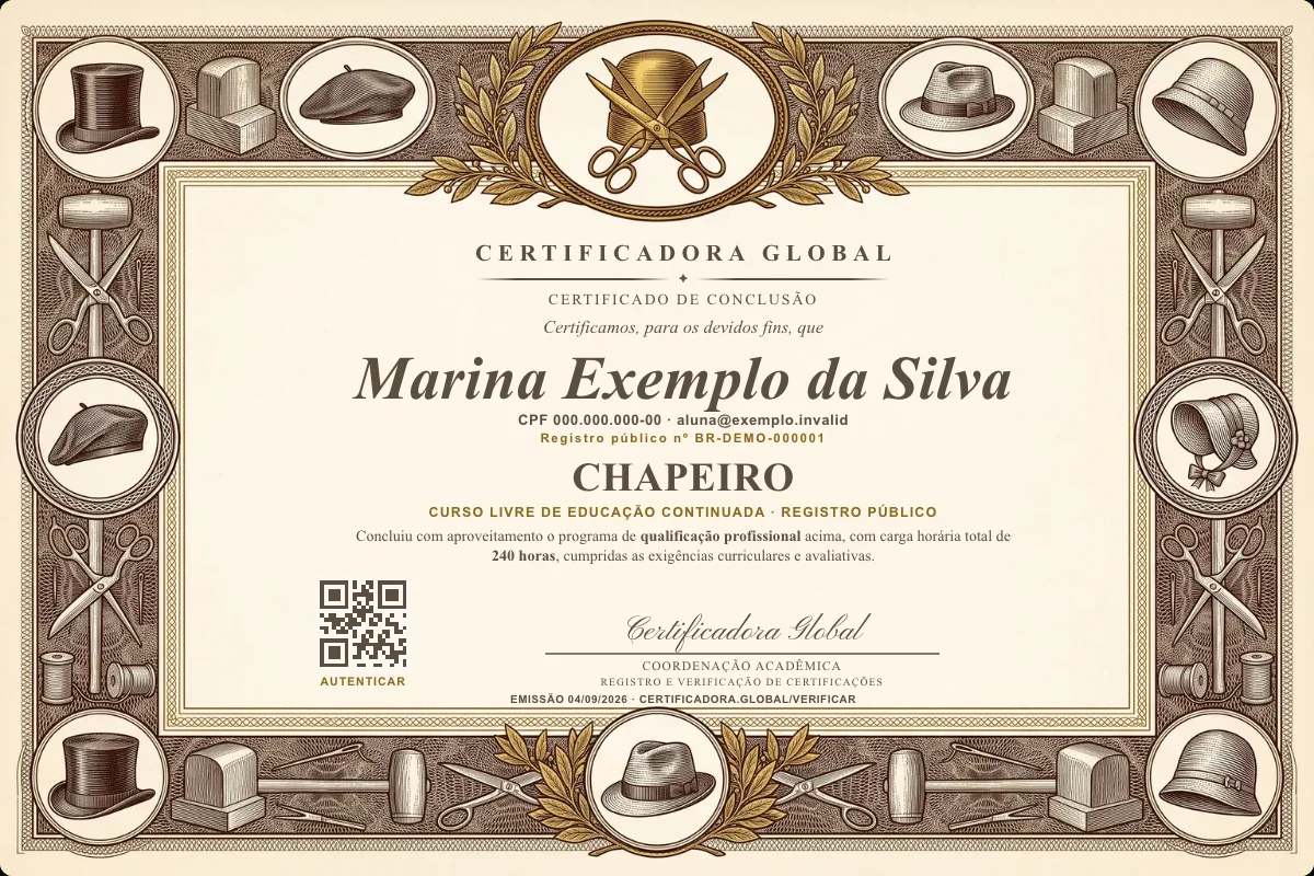 Capa do curso Chapeiro