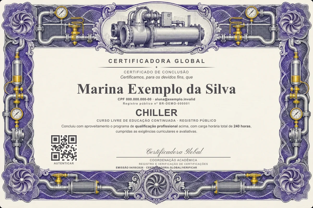 Capa do curso Chiller
