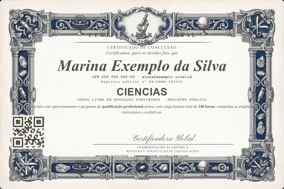 Capa do curso Ciencias