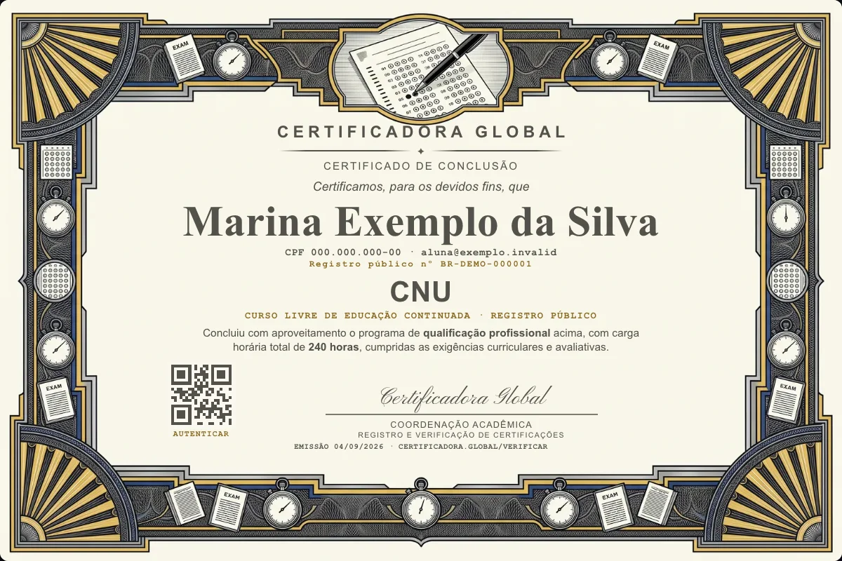 Capa do curso Cnu