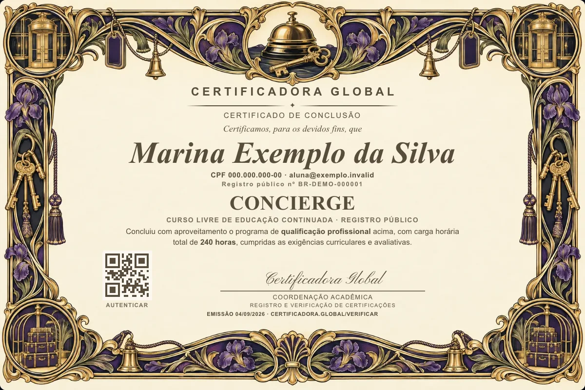 Capa do curso Concierge