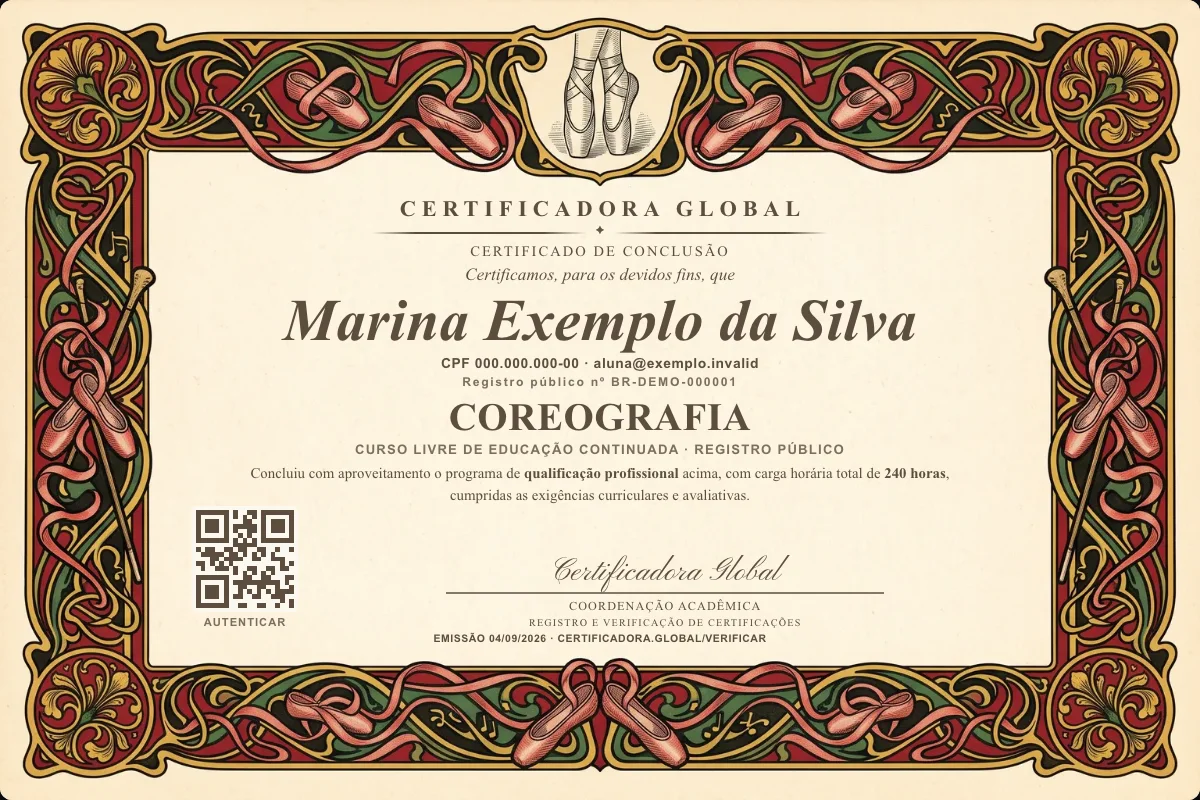Capa do curso Coreografia