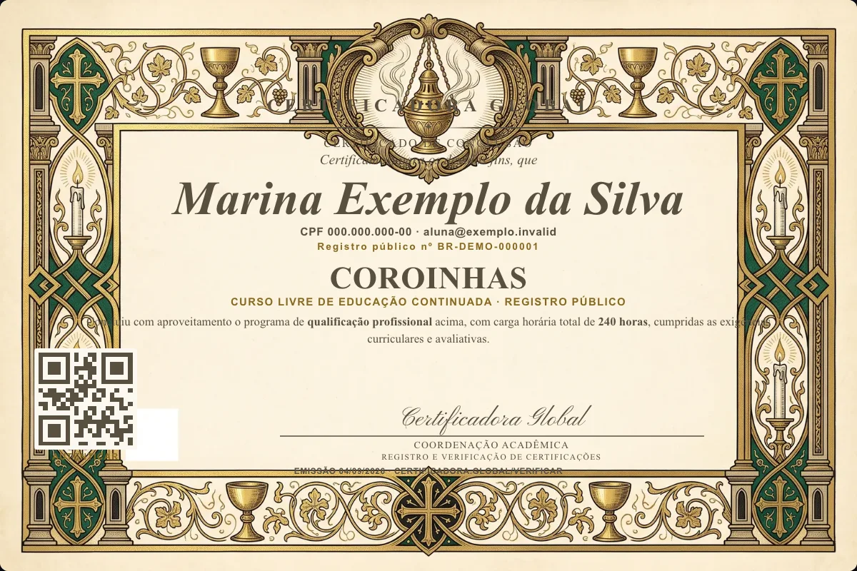 Capa do curso Coroinhas