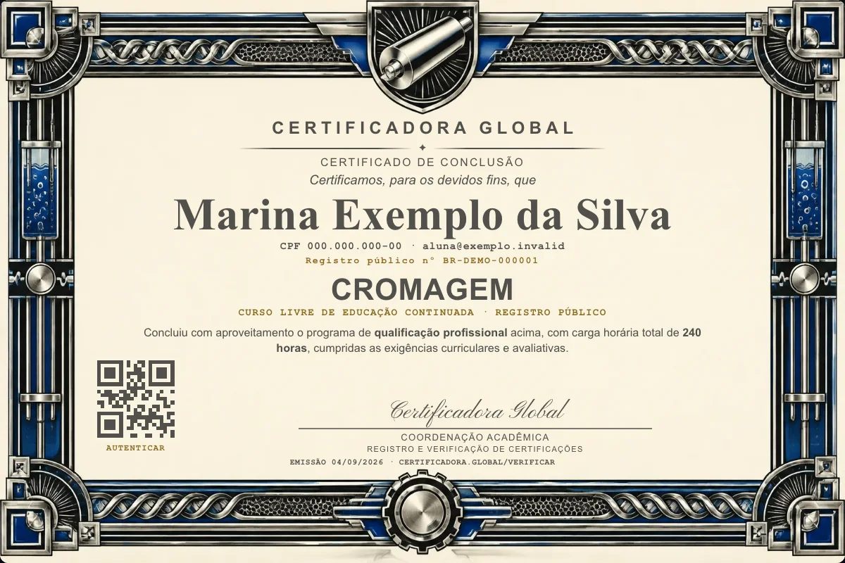 Capa do curso Cromagem