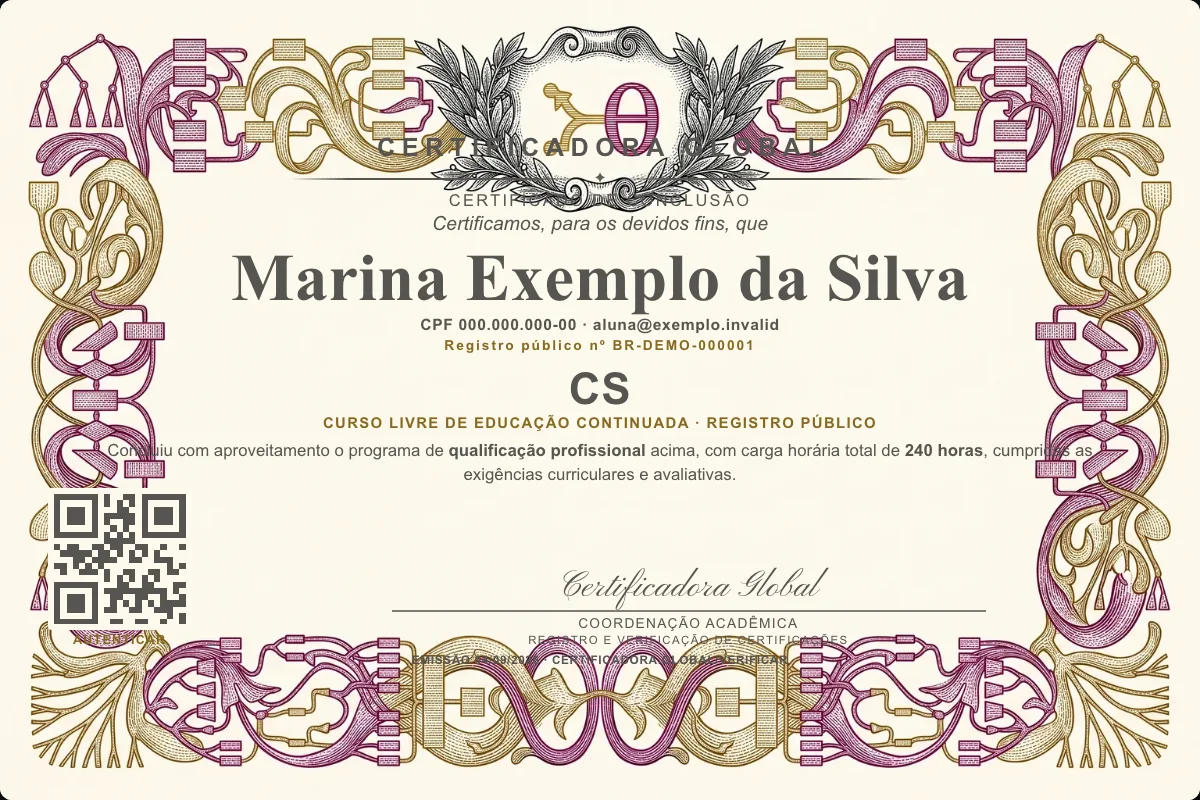 Capa do curso Cs
