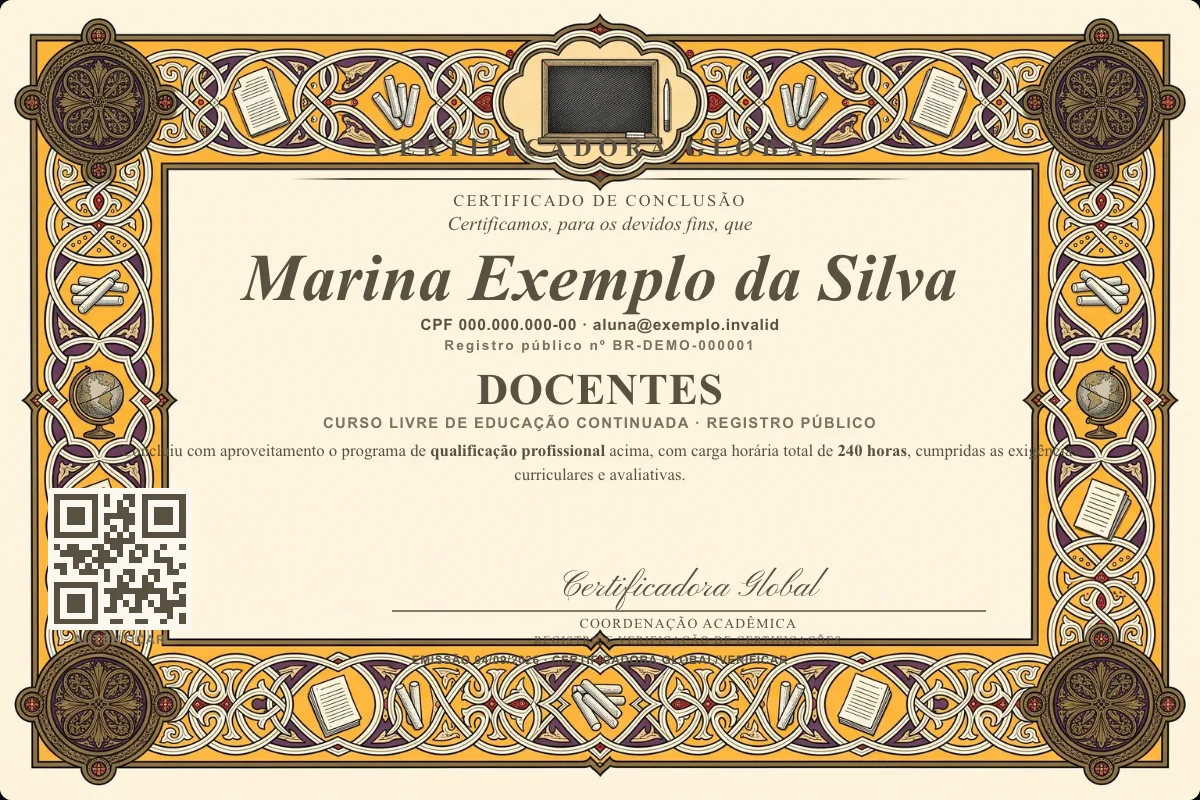 Capa do curso Docentes