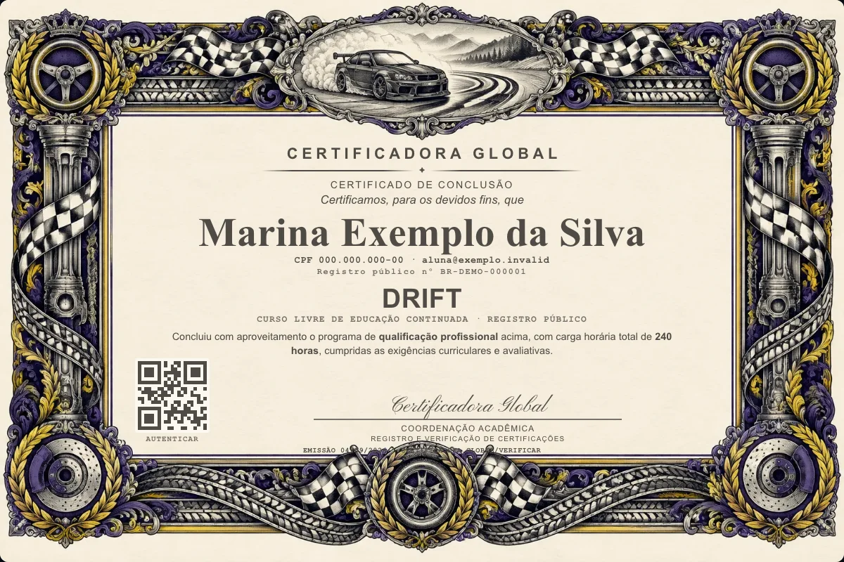 Capa do curso Drift