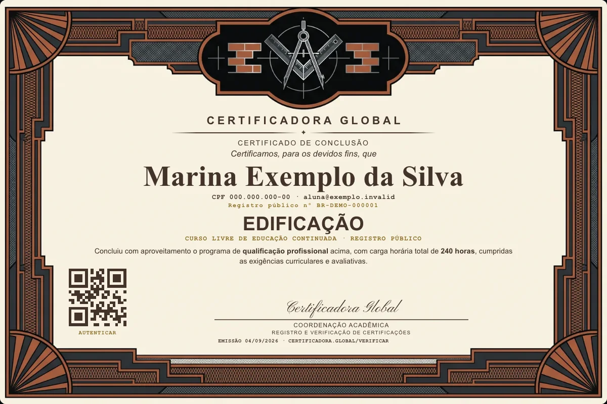 Capa do curso Edificação