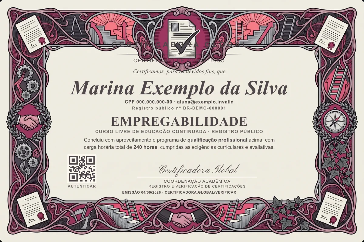 Capa do curso Empregabilidade
