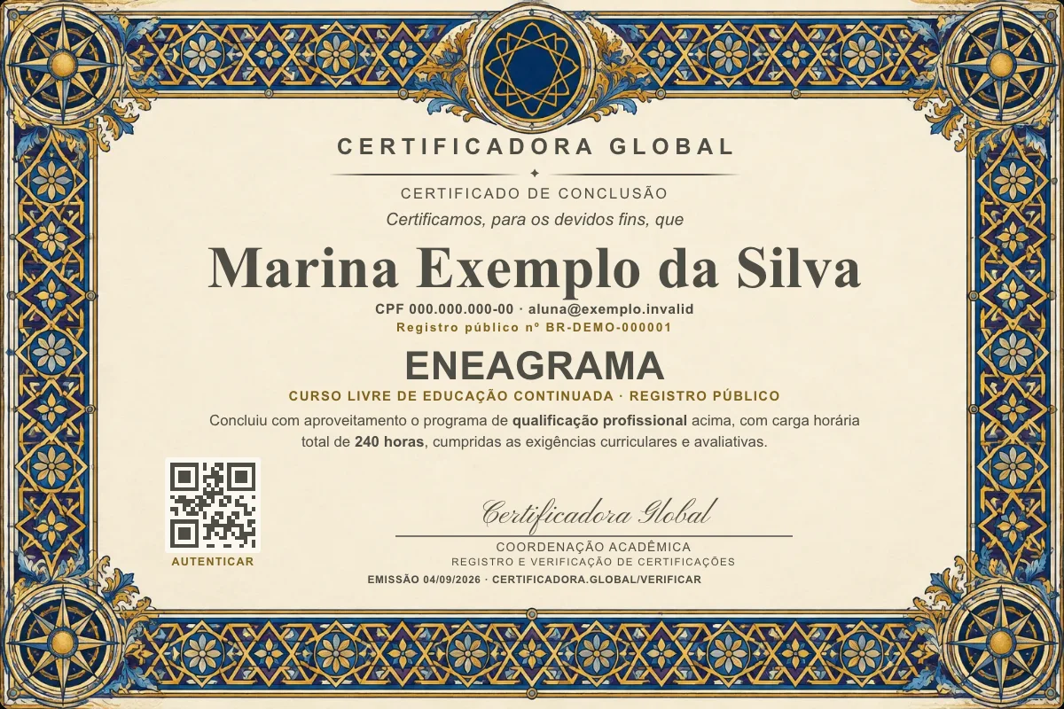 Capa do curso Eneagrama