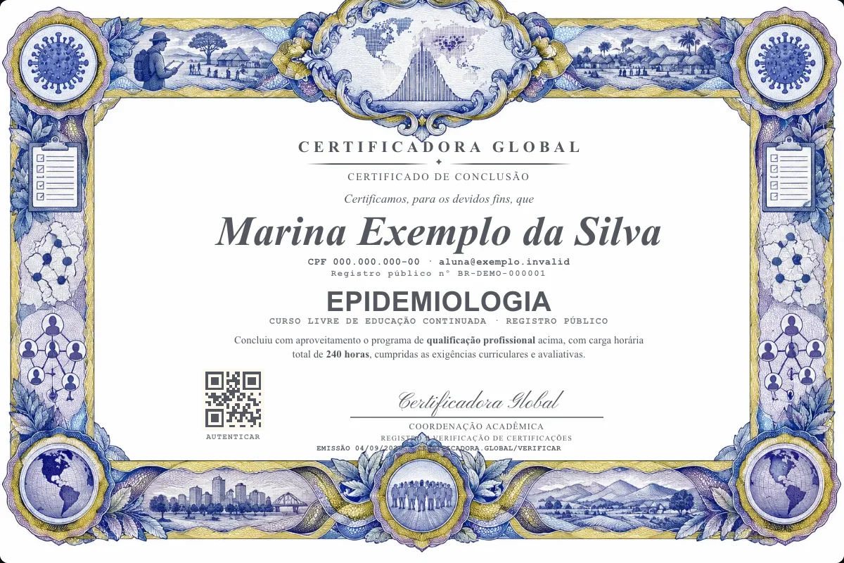 Capa do curso Epidemiologia