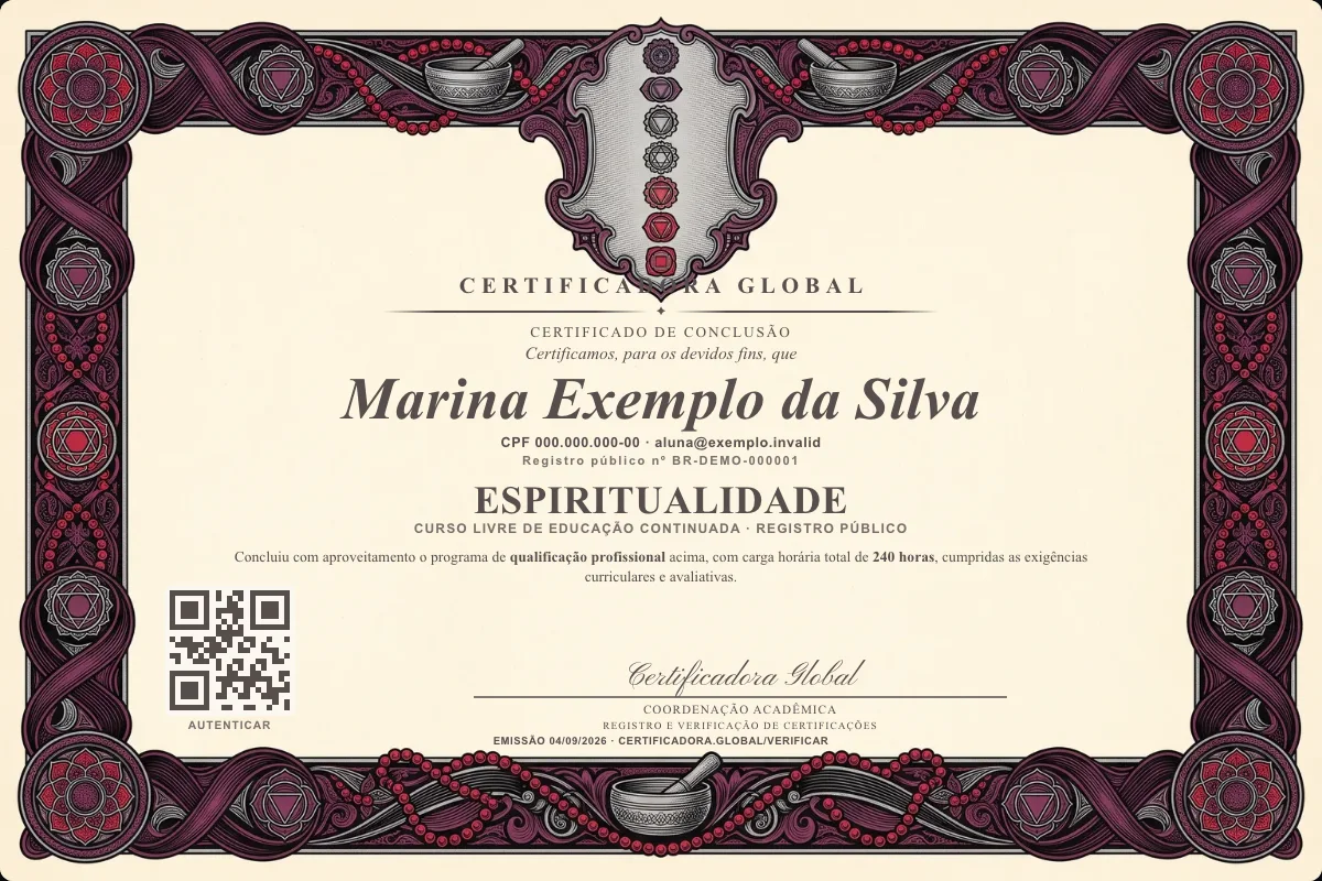 Capa do curso Espiritualidade