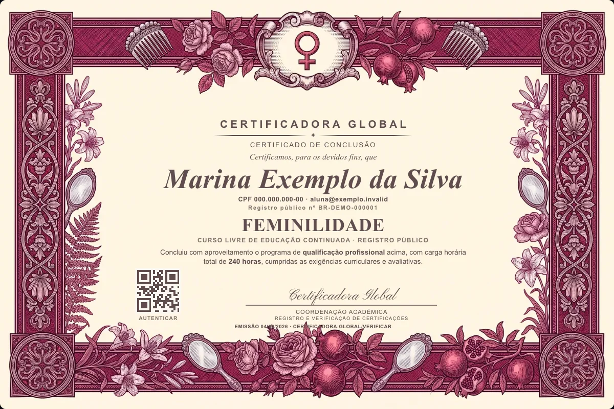 Capa do curso Feminilidade