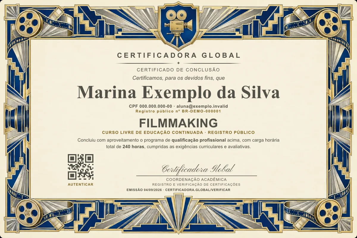 Capa do curso Filmmaking