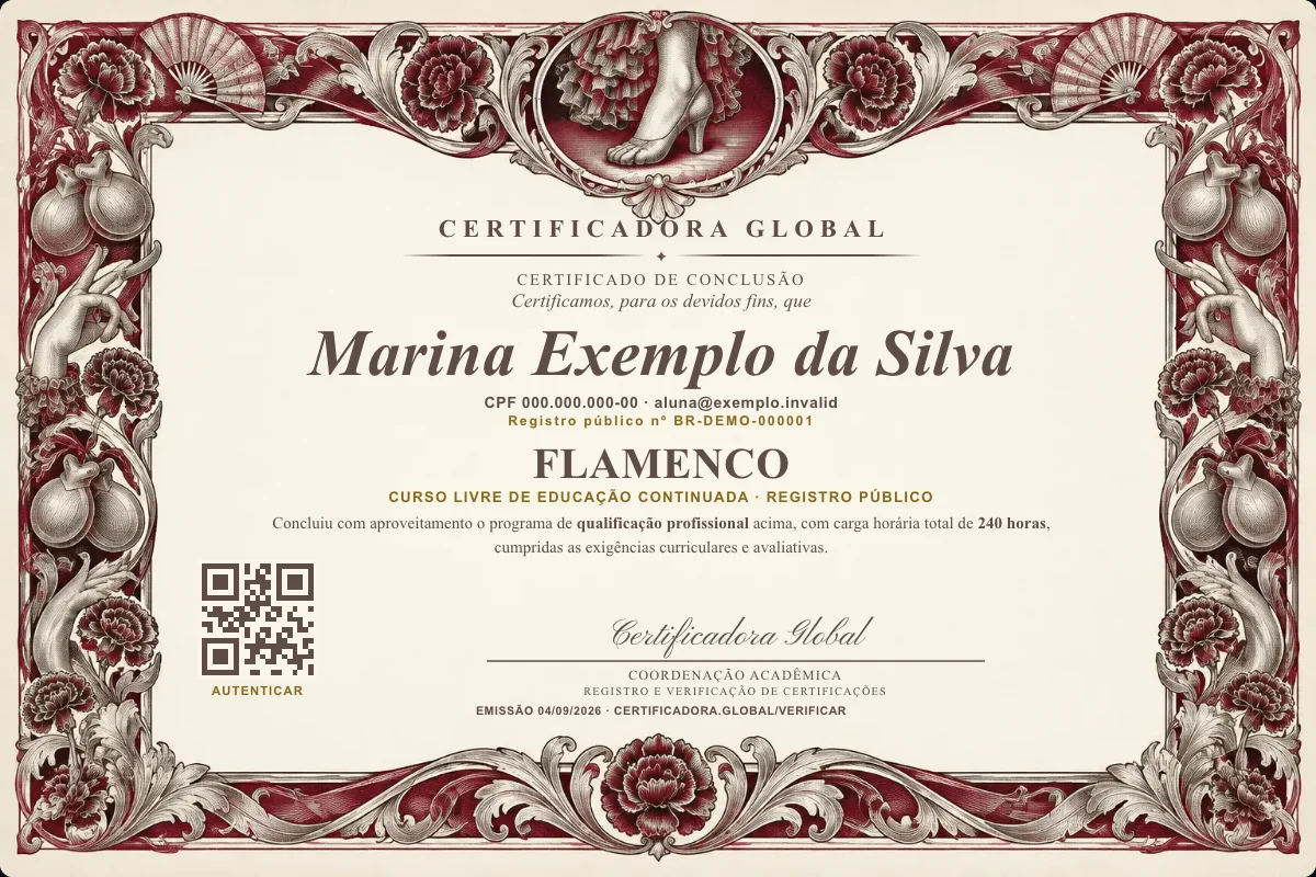 Capa do curso Flamenco