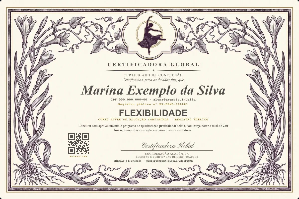 Capa do curso Flexibilidade