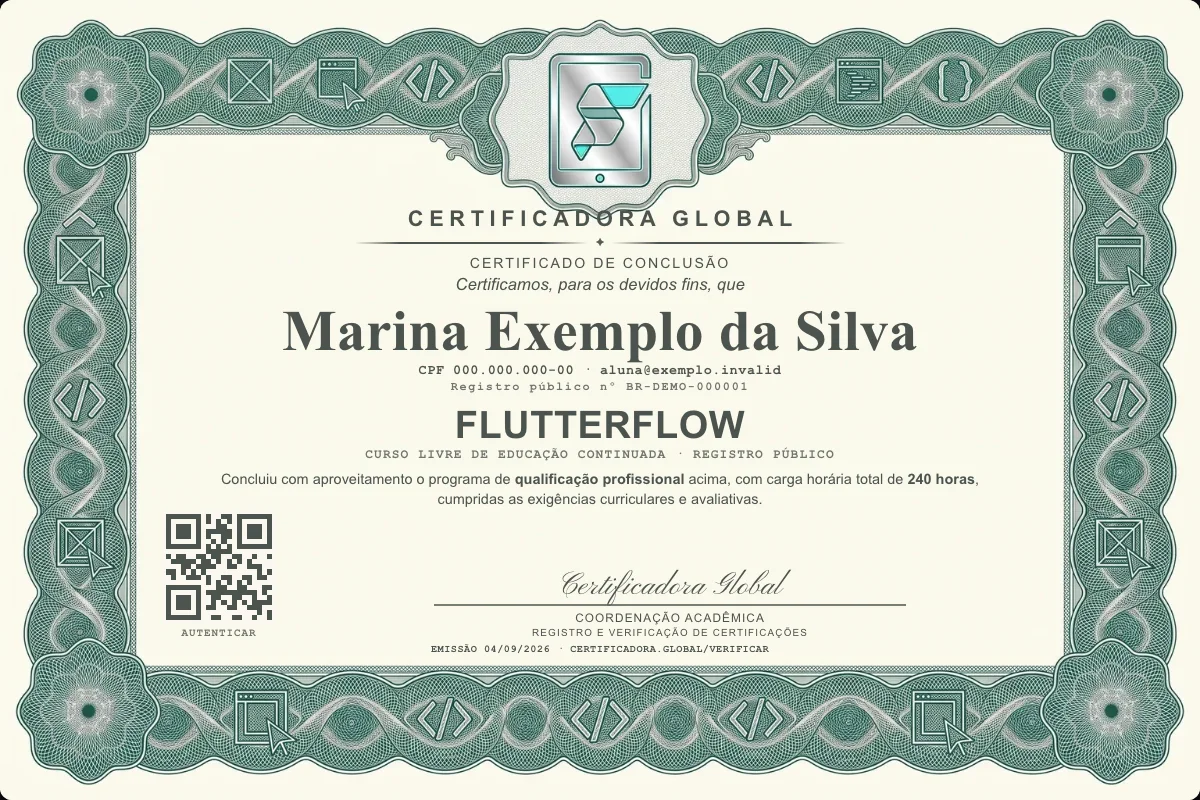 Capa do curso Flutterflow