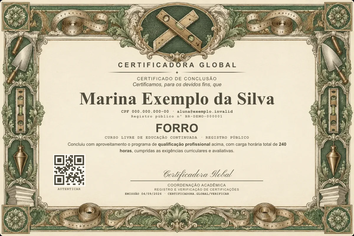 Capa do curso Forro