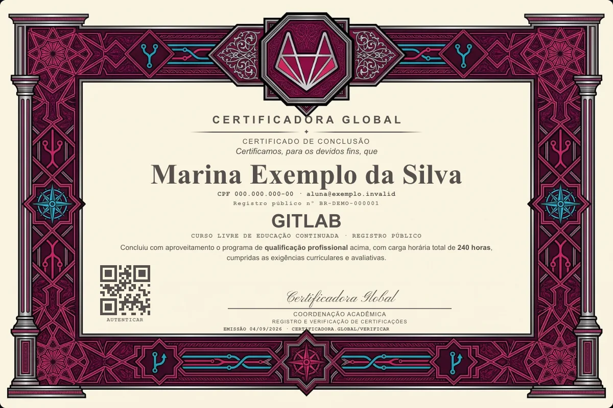Capa do curso Gitlab